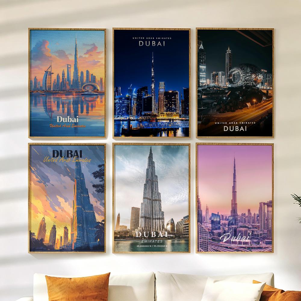 Dubai Fashion Poster Wall Stic - Home Decor Dubai ulasan dan harga