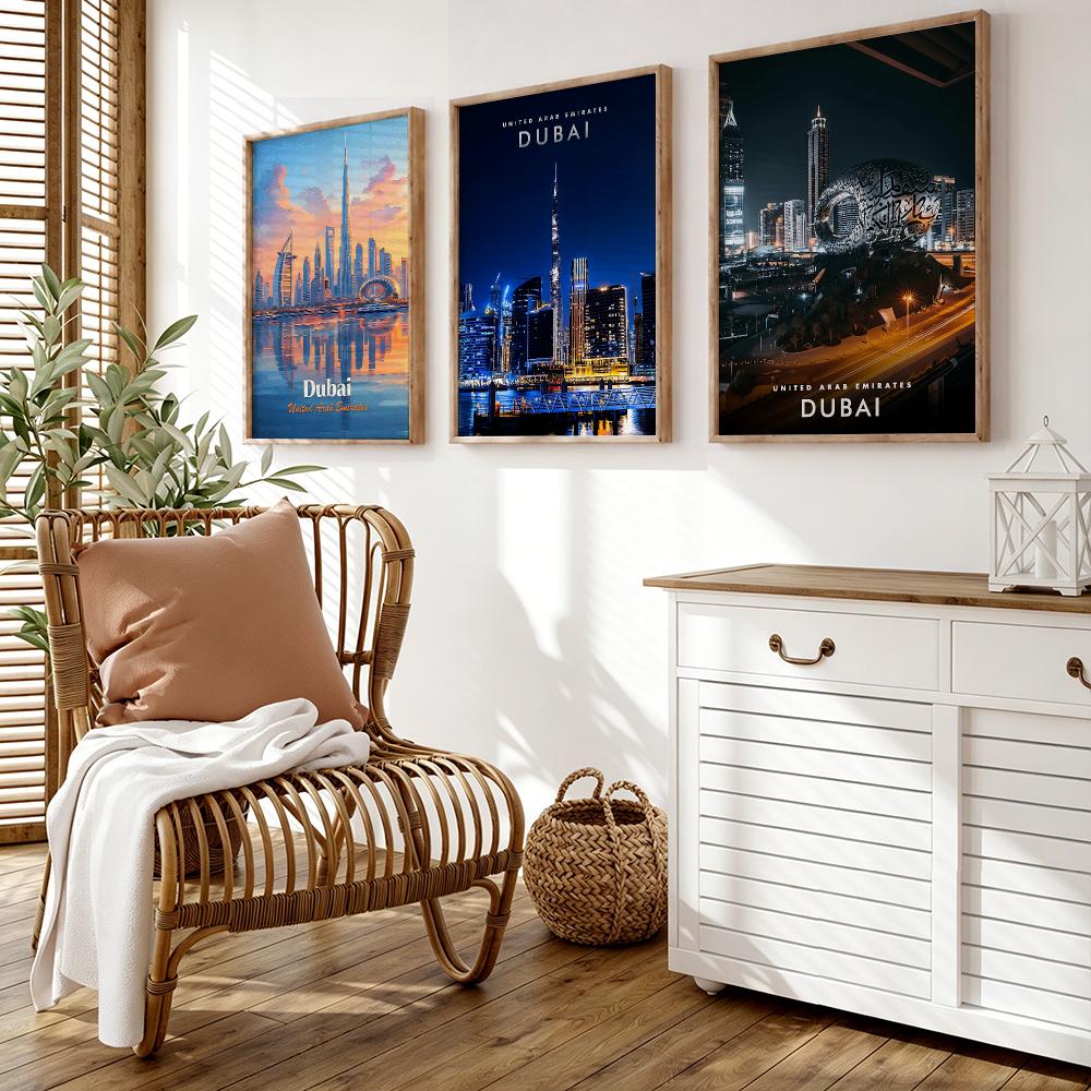 Dubai Fashion Poster Wall Stic - Home Decor Dubai ulasan dan harga