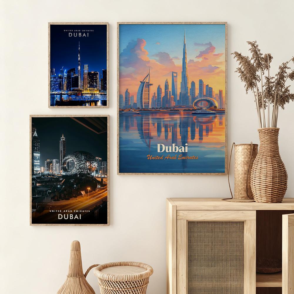 Dubai Fashion Poster Wall Stic - Home Decor Dubai ulasan dan harga