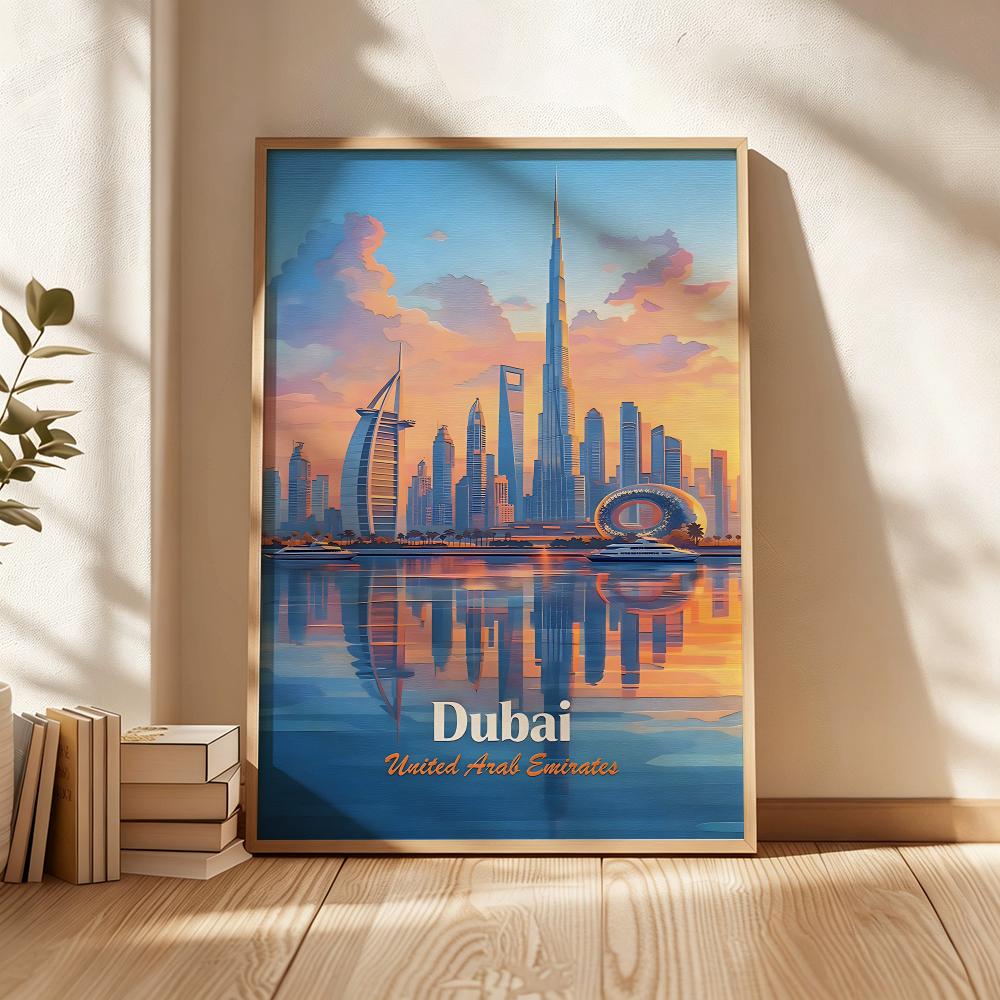 Dubai Fashion Poster Wall Stic - Home Decor Dubai ulasan dan harga