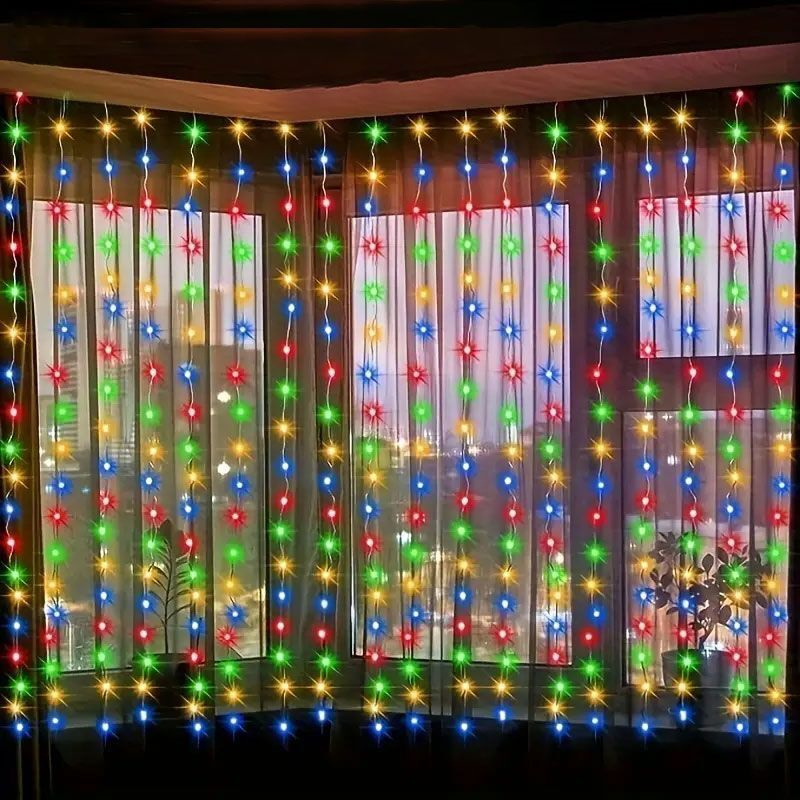 3/4/6m Curtain LED String Ligh - String Curtain Light ulasan dan harga