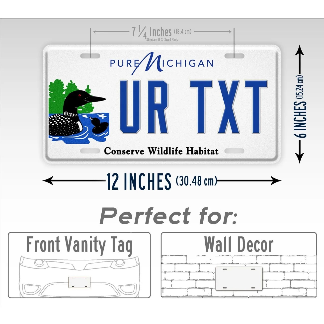Custom Text Michigan Conserve  - Home Decor Habitat ulasan dan harga