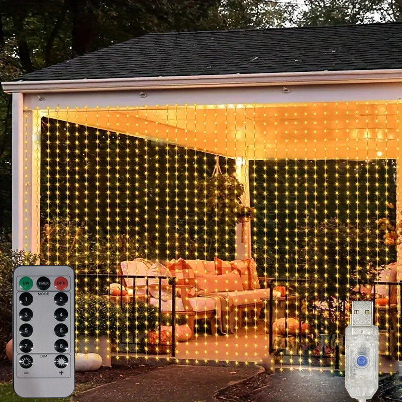 LED Garland Fairy Light Garden - String Curtain Light ulasan dan harga