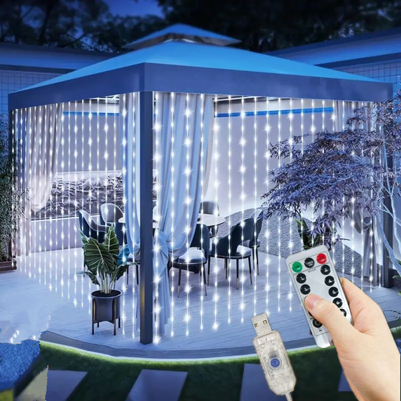 LED Garland Fairy Light Garden - String Curtain Light ulasan dan harga