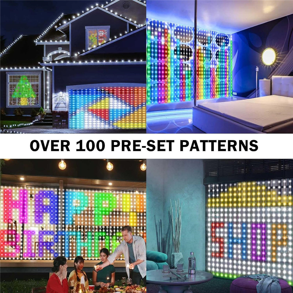 1/2PCS 400LED Curtain Lights L - String Curtain Light ulasan dan harga