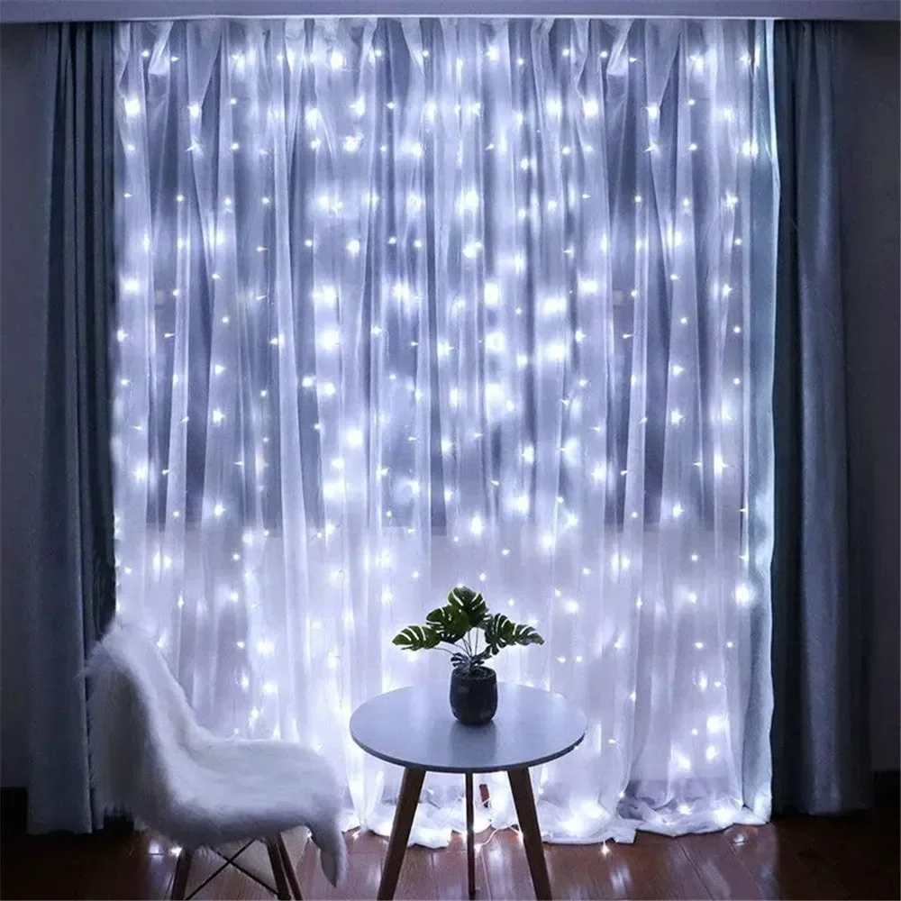 3/6M USB LED Curtain 8Modes Re - String Curtain Light ulasan dan harga