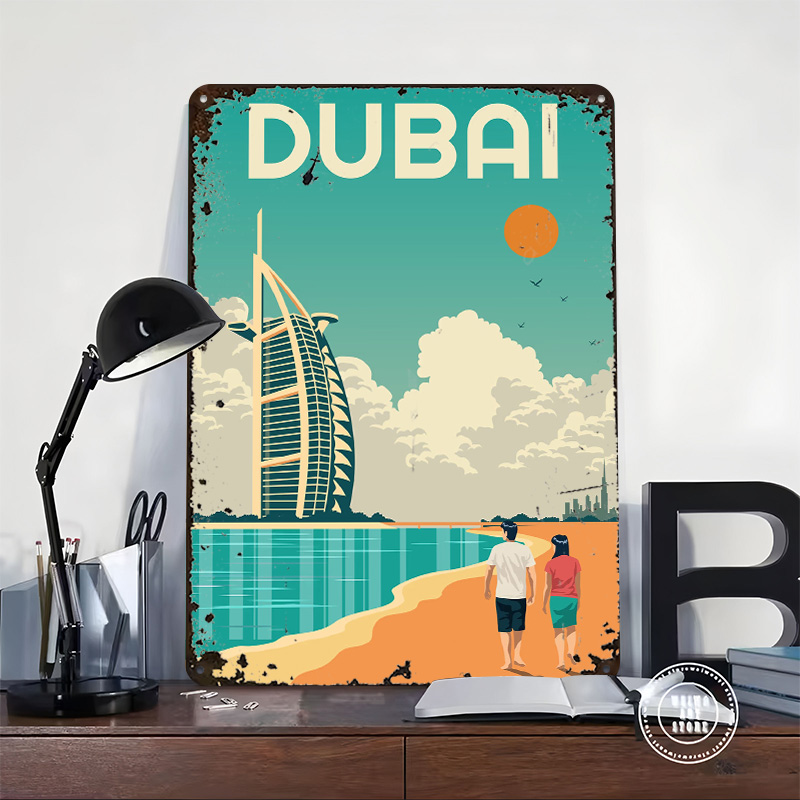 Dubai Travel Printed Poster Cu - Home Decor Dubai ulasan dan harga