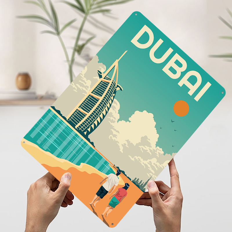 Dubai Travel Printed Poster Cu - Home Decor Dubai ulasan dan harga
