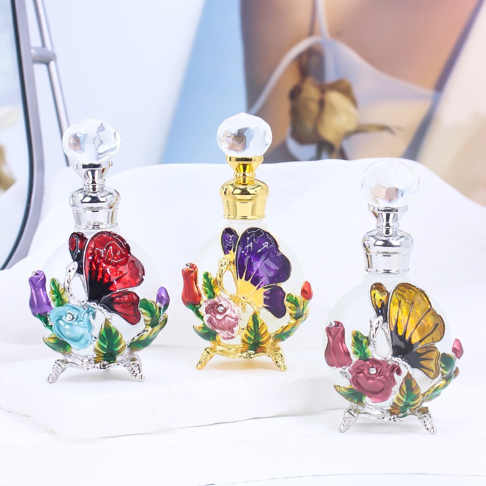 Metal 25ml Bottle Vintage Empt - Home Decor Dubai ulasan dan harga