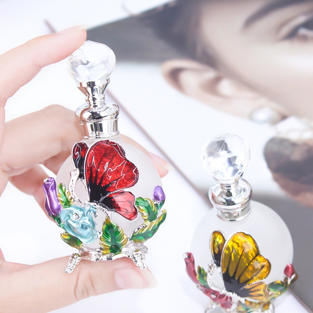 Metal 25ml Bottle Vintage Empt - Home Decor Dubai ulasan dan harga
