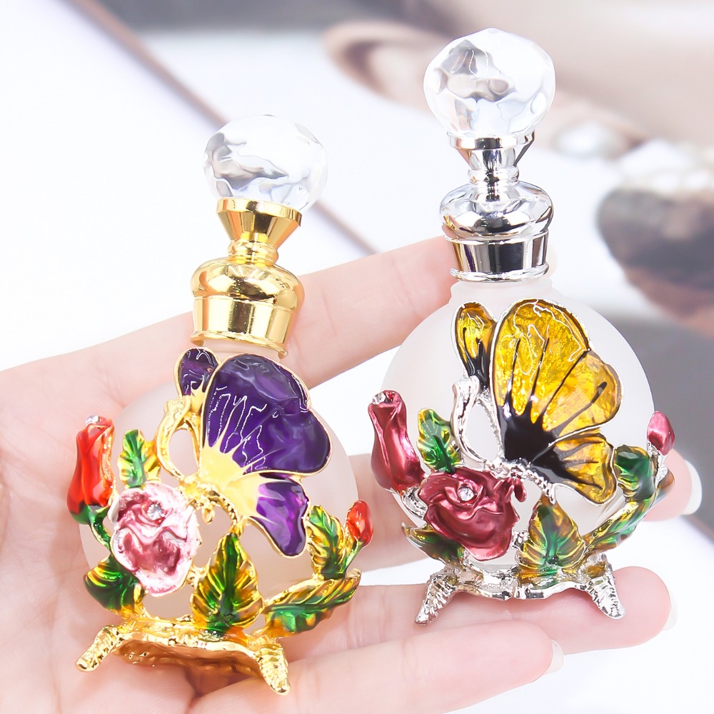 Metal 25ml Bottle Vintage Empt - Home Decor Dubai ulasan dan harga